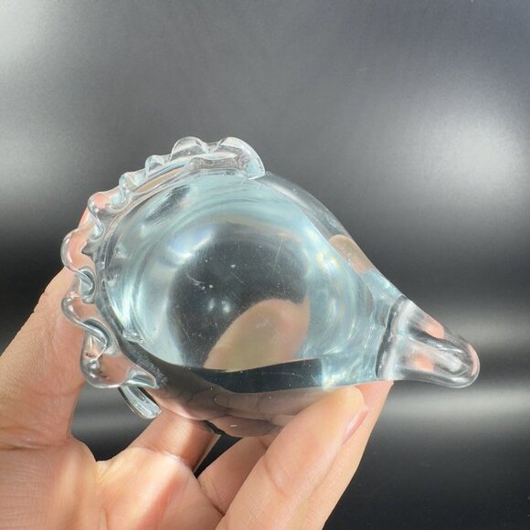 Lucio Zanetti Murano Clear Glass Big Eyed Bird Owl Whimsical Italian Glass VTG - Picture 8 of 15